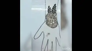 Rose mehndi design # pari mehndi design 😘👑😚