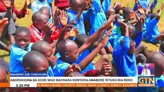 MCA Jacob Bagaka visited schools in his ward to assess the milk program for all ECDE learners