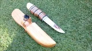 How to make a wooden sheath for a Scandinavian Puukko knife