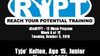 Tyje' Kelton 2020 - Long Arm Sled March at Reach Your Potential Training #iGotRYPT, October 9, 2018