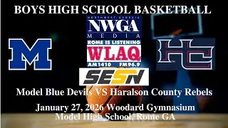 Model vs Haralson County | Varsity Boys Basketball Live | Jan 27