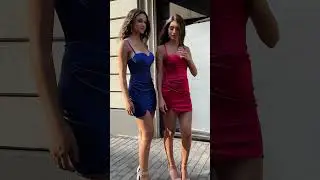 2 Elegant models in tight mini dresses: Outfits for the weekend  #fashion #style #outfit #shorts