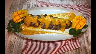 LOMO DE CERDO EN SALSA DE MANGO