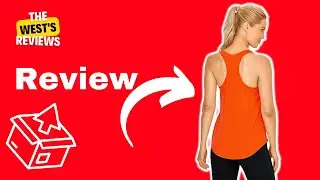 CRZ YOGA Women's Racerback Workout Tank Top Coral