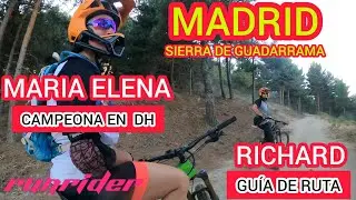 RODAMOS CON LA CAMPEONA EN MADRID ENDURO MTB EBIKE