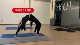 Aerial yoga for beginners & Intermediate| flexibility and strength improve#flyyogaclass #youbute 🌸