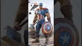 SUPERMAN x CAPTAIN AMERICA?! FUSION HERO UNLOCKED! 💥🛡️ | Marvel Toys #shorts