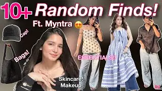 10+ Random Finds! From Myntra😍 Essential-Items, Must-Haves of Every Girl🤭 Bag, Cap, Skincare,n ALOT