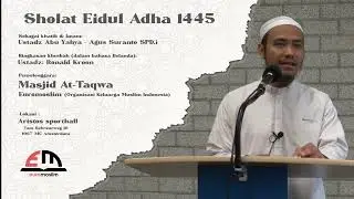 Sholat & khutbah Eidul Adha di AMSTERDAM. Bersama Keluarga Muslim Indonesia (Euromoslim) di Belanda.