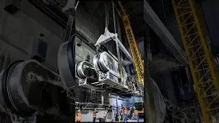 SUBWAY ESCALATOR COLLAPSES Mid-Air! Underground Crane Disaster 😱 #fail #engineering #construction