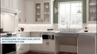 Dart Canyon ADA Dual-depth Stainless Steel Farmhouse Sink