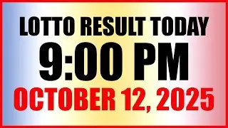 Lotto Result Today 9PM Draw October 12, 2025 Swertres Ez2 PCSO