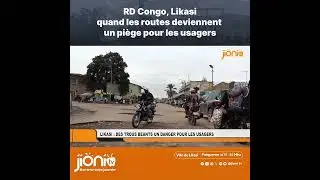 Likasi : quand les routes deviennent un pi&egrave;ge pour les usagers #jionitv #likasi #rdc