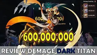 REVIEW DEMAGE VERSUS DARK TITAN! 600 MILLION DEMAGE!! [ MONSTER SUPER LEAGUE ]