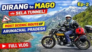 India&rsquo;s Most Beautiful Bike Route?😍 Dirang to Mago on Honda CB350RS | Arunachal Pradesh Winter Ride 