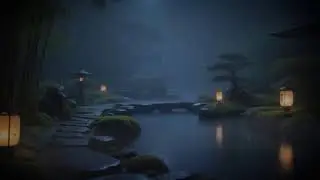 Calm and Relaxing Music for Sleep with Cicada and Soft Rain Sounds | Shakuhachi | Koto Vol. 35