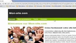 Cr&eacute;ation d'un site Internet avec Dreamweaver