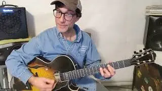 Frank Vignola Improv Class - Blues Jam focusing on Bends & Musical Expression