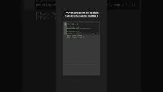 That's how to split a strong using Python 😎🆒😱 #pythonshot #coding #shorts #short #python #function
