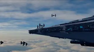 Xyston Star Destroyer vs MC95 Star Cruiser | Star Wars: Empire at War Remake AR Battle