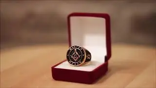 Gold Freemason Ring - Blue Lodge Master Mason Ring