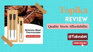 Topika Meat Temperature Probe with Repeater, Long-Range Bluetooth - 2-Piece