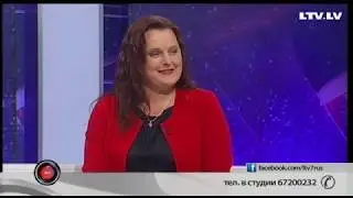 В студии продекан факультата предпринимательтва Turība Иева Бруксле