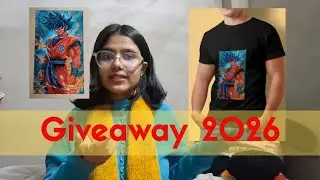 HUGE NEW YEAR GIVEAWAY! 🎊 14 Paintings + Custom Art T-Shirts!