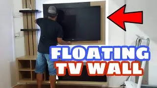 TV CONSOLE & TV BACKWALL WITH LED STRIP LIGHTS | MR. LEE TV