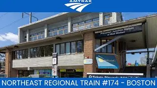 Amtrak Northeast Regional Train 174 to Boston Boarding Call Announcements at Princeton Junction 