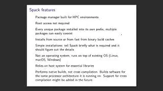 Installing your software packages with Spack
