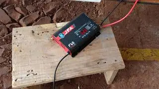 Fonte automotiva jfa 60 carregando bateria de 150