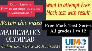 Free mock test series  #IMO #SOF #olympiadexam