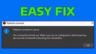 How To Fix OBS Failed To Connect To Server Error