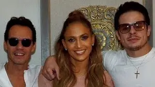 Jennifer Lopez Poses With Ex Marc Anthony and Boyfriend Casper Smart Backstage at Vegas Residency