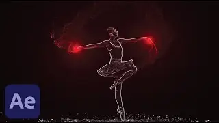 Ballerina Brilliance: Enhancing Footage with Find Edges & Light Rays I Ae Tutorial 🩰