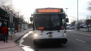New Jersey Transit: 2013 NABI 416.15 #6485 on the 16 at the Liberty State Park Light Rail Station