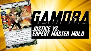Marvel Champions Gamora Justice Vs. Expert Master Mold