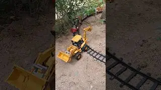 Train Hits JCB at Crossing | Train Accident Short Video | JCB Crash Scene | Train Short Video