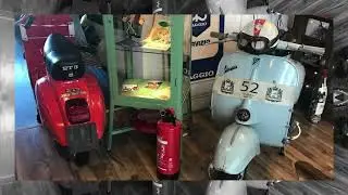Vespa Freunde Kirrlach beim Vespa Store Landshut