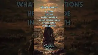 Verse of the Day / Psalm 46:8-11 / Scripture to Music / Be still #bibleverse #christianmusic