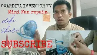 How to repair and replace mini fan motor
