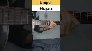 Utopia - hujan‼️tutorial Chords guitar akustik #tutorial #Chords #guitarcover