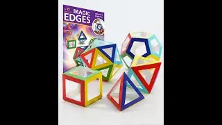 Magic Edges № 12, Regular Polyhedra, Platonic Solids  Dodecahedron, Icosahedron, Octahedron, Cube