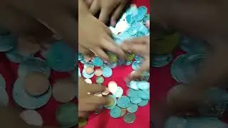 ASMR satisfying coin mixing sounds🔊🔉#shorts #trending #viral #asmr
