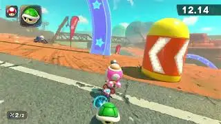Tackle an endurance challenge in the wasteland! - Mario Kart World P-Switch Challenge