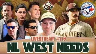Baseball & Coffee  // NL West Needs // Livestream #116