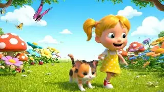 Five Silly Baby Kittens Chasing Butterflies 🐱🦋 | Nursery Rhymes for Kids & Baby Songs