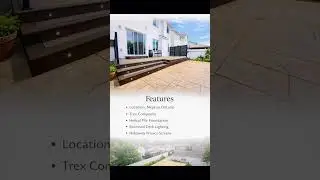 Single-Level Low Maintenance Composite Deck | Trex Deck with Privacy Screens & Railings