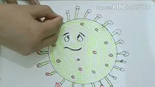Coronavirus drawing | How to draw Corona virus in easy way | lockdown activity | crazykidzfun